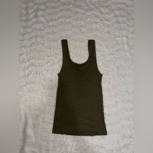 Olive green tank top